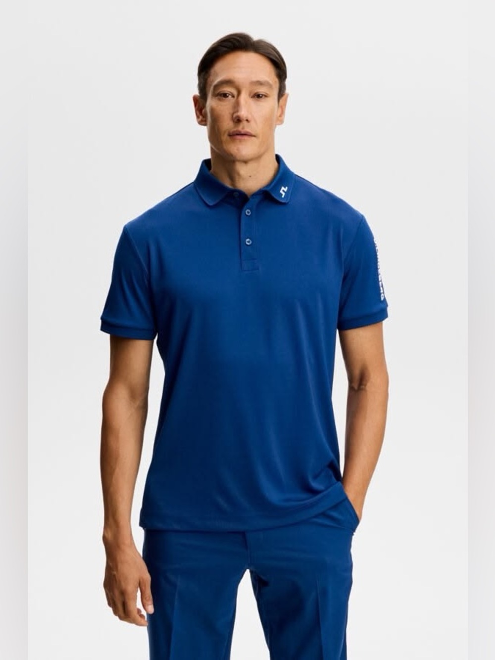 J. Lindberg Tour Tech Polo in Estate Blue Medium Golf Outdoor Preppy Classic
